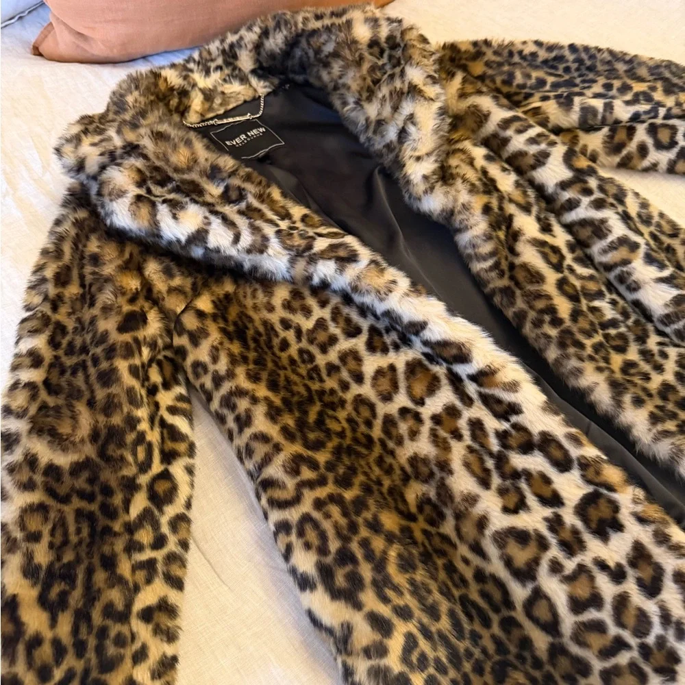 Ever New Animal Print Teddy Jacket - Picture 3 of 5